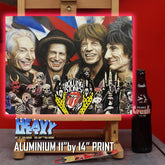 Rolling Stones Canvas Art by Chris Tutty - Let it Roll Rock Legends